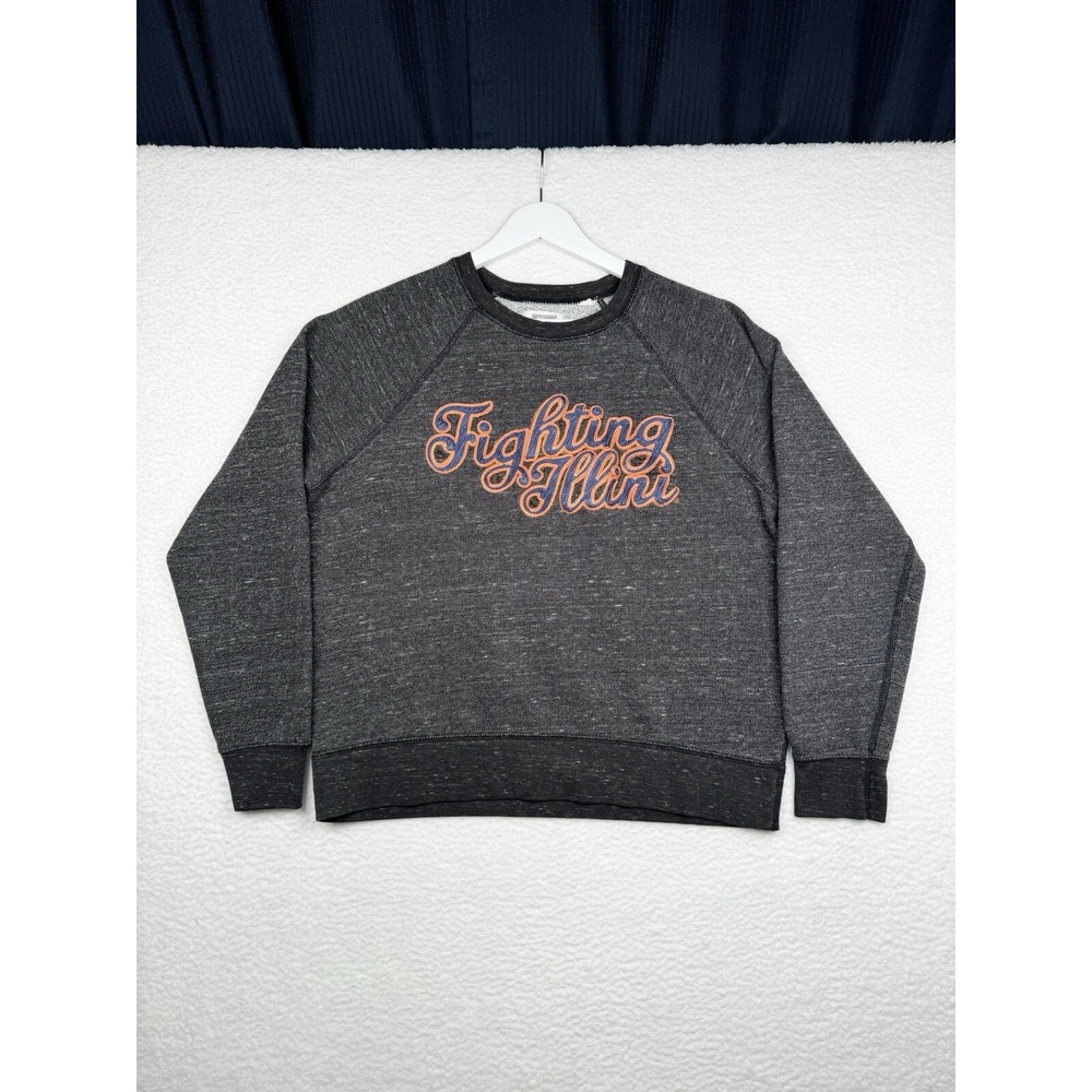 Fighting Illinois Sweatshirt Heather Black - Tailgate - Women's Small